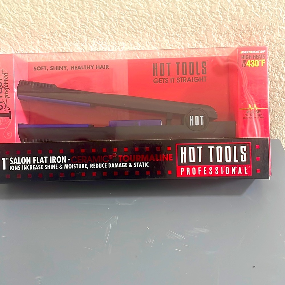 Hot Tools Professional 1" Salon Flat Iron - Ceramic Tourmaline